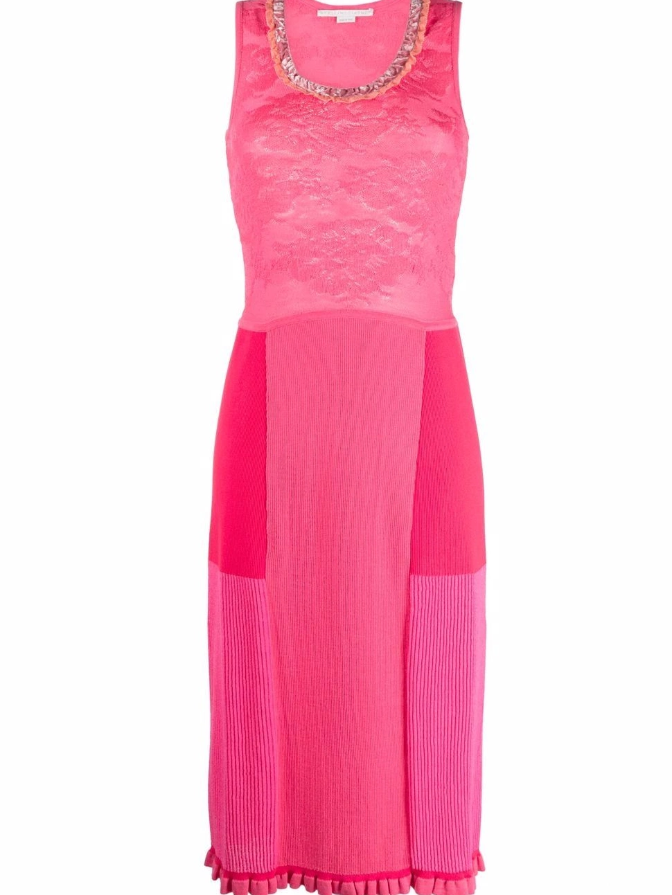 Cheap sleeveless Tight Women dress patchwork Stella Mix McCartney 0811